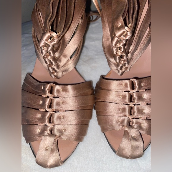 Tom Ford for Gucci satin strappy bamboo heels sz. 37.5C - Picture 11 of 16